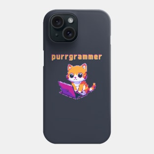 Purrgrammer Programmer Cat Cute Phone Case