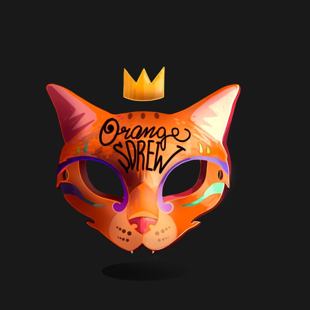 Orange Sdrew - logo brand, tribe mask by OrangeSdrew