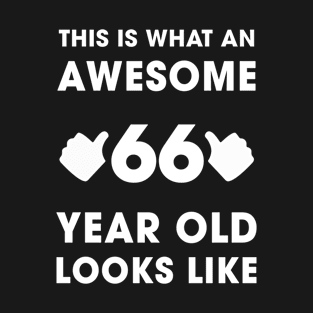 This Is What An Awesome 66 Years Old Looks Like T-Shirt