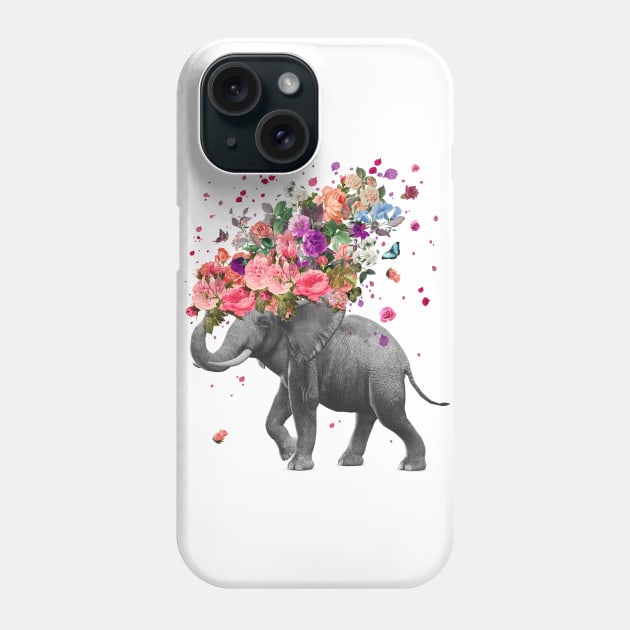 Elephant splash Phone Case by fathi