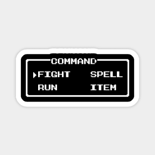 JRPG Battle Command Magnet