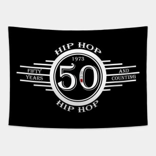 IAHH - 50 YEARS and COUNTING (WHITE LETTER) Tapestry