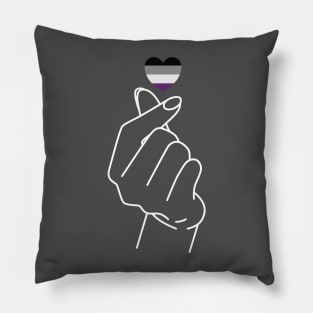 Asexual Pride Flag Korean Love Sign Pillow