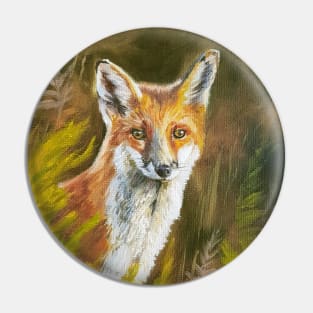 Vixen - fox painting Pin