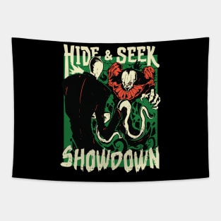 Horror Hide & Seek Showdown Tapestry