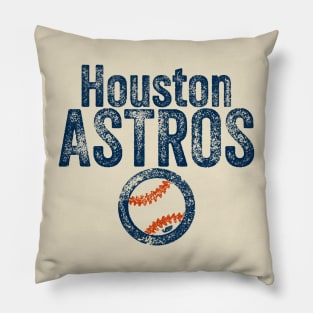 Astros Vintage Weathered Pillow