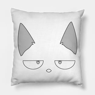 lazy cat face Pillow