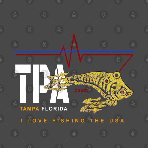 TPA, Tampa FL., i love fishing the USA by The Witness