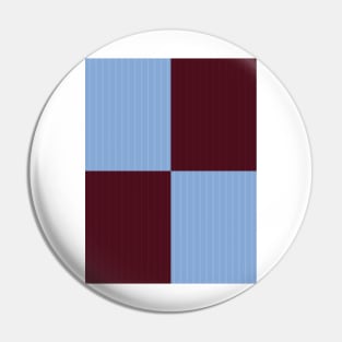 Burnley Retro Claret and Blue Quartered 1996 - 98 Pin