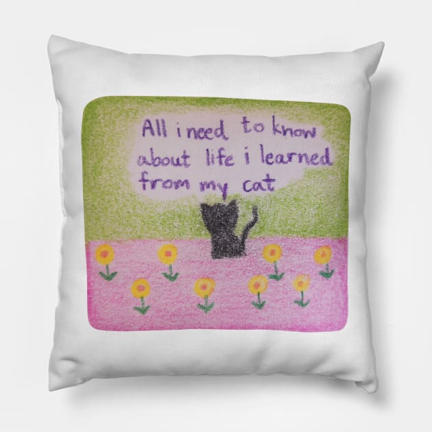 All i need to know about life i learned from my cat Pillow by Tapood