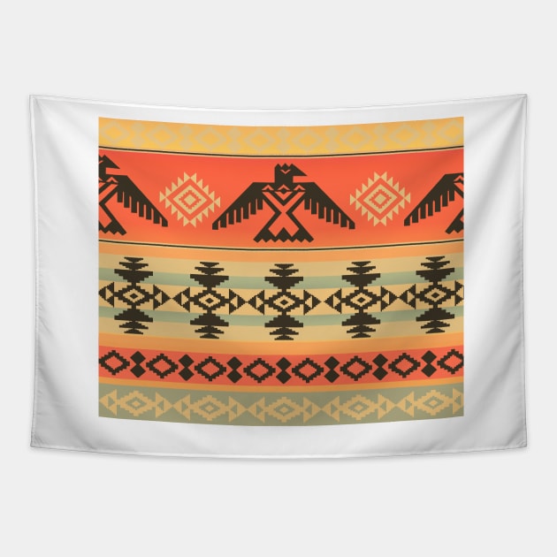 The Desert Eagle | Native American Pattern Tapestry by wildtribe