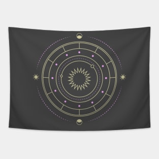 Ancient Astrology Tapestry