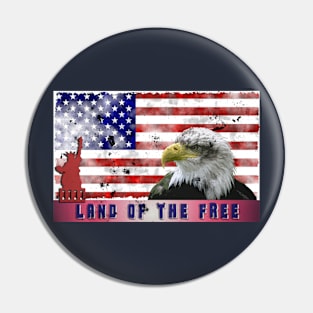 Land of the Free Pin