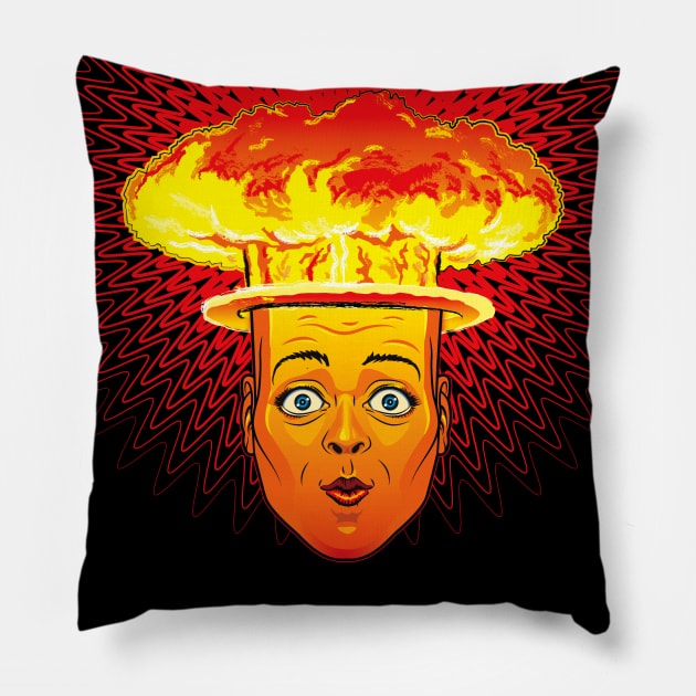 Atomic Head Pillow by GuyParsons