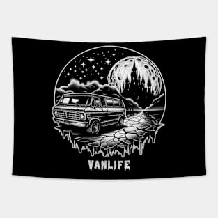 Vintage econoline castle vanlife Tapestry