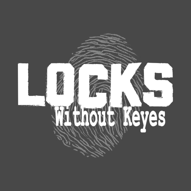 Locks Without Keyes with Print (White) by locksdaily