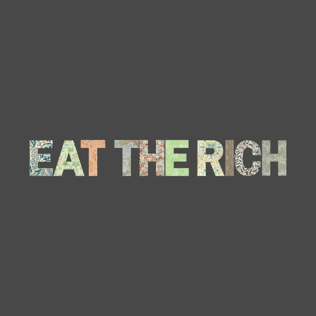 Eat the Rich (light horizontal variant) by Everyday Anarchism