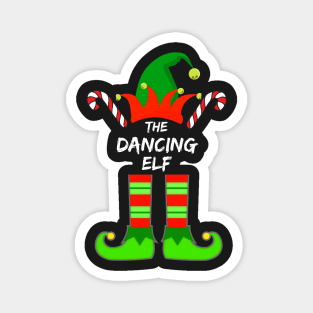 Dancing Elf Matching Family Group Christmas Party Pajama - Gift For Boys, Girls, Dad, Mom, Friend, Christmas Pajama Lovers - Christmas Pajama Lover Funny Magnet