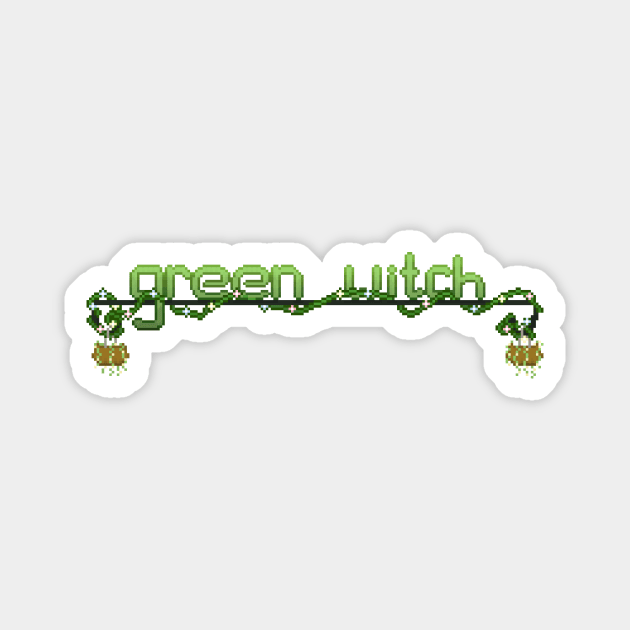 Green Witch Redux Magnet by nochi