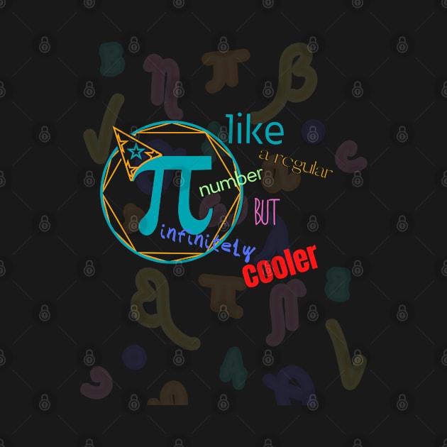 pi like a regular number but infinitely cooler by Mkstre