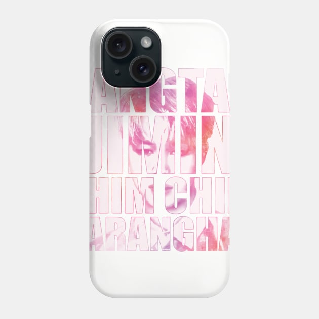 BTS - Chim Chim and words (pink watercolours) | Army | Kpop Phone Case by Vane22april