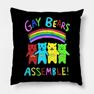 Gay Bears Assemble! Pillow