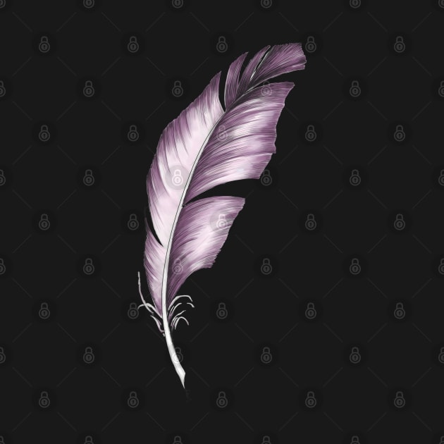 Violet feather by Anilia