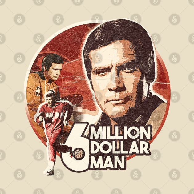 6 million dollar man retro by GW ART Ilustration