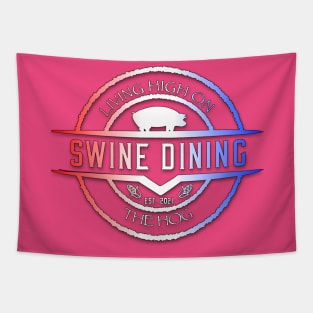 Swine Dining Tapestry