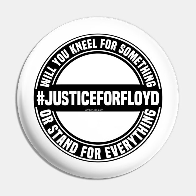 Justice For George Floyd Pin by Afroditees