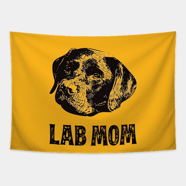 Labrador Retriever Mom - Lab Mom Tapestry by DoggyStyles