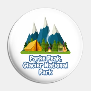 Parke Peak, Glacier National Park Pin