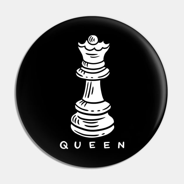 Chess Queen Pin by KAWAIITEE