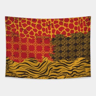 Multicolor Safari Animal Print Tapestry