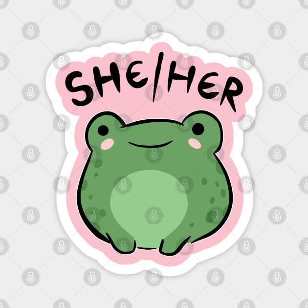 She Her Frog: A Kawaii Story of Cute Characters and Feminine Friendship Magnet by Ministry Of Frogs