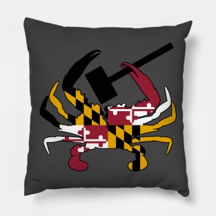 Maryland Crab Flag with Mallet Pillow