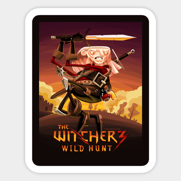 The Witcher 3 - Wild Hunt - Witcher - Sticker | TeePublic The Witcher 3 - Wild Hunt - Witcher - Sticker | TeePublic