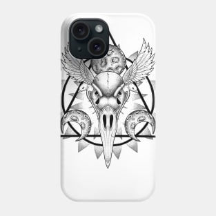 Raven Skull Phone Case