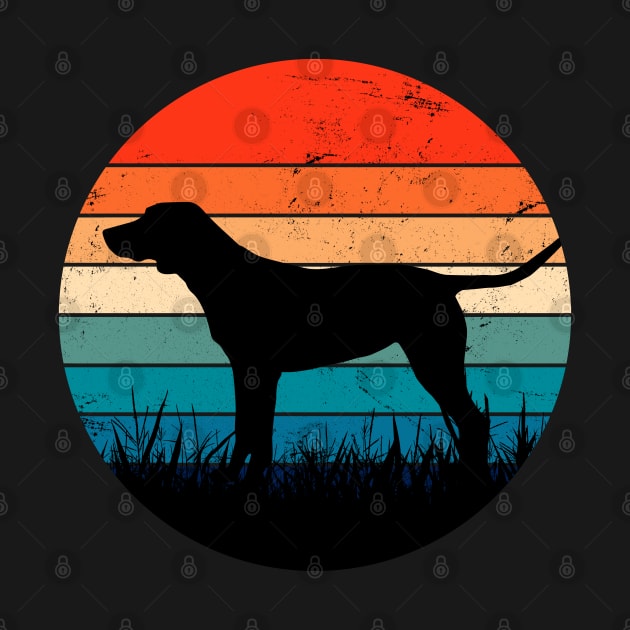 Dog Vintage Retro Sunset Art by ShopBuzz