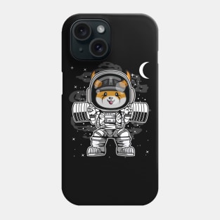 Astronaut Lifting Floki Inu Coin To The Moon Floki Army Crypto Token Cryptocurrency Blockchain Wallet Birthday Gift For Men Women Kids Phone Case