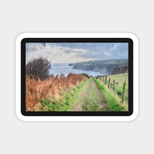 Cleveland Way North Yorkshire Coastline Art Print Magnet