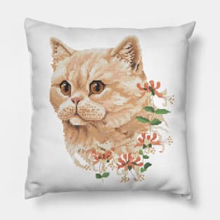 Four Seasons Summer Exotic Shorthair Cat Pillow