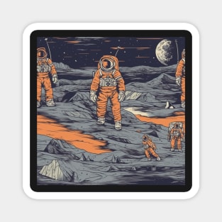 Astronaut Pattern Magnet