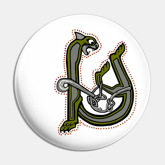 Celtic Cat Letter U Pin by Donnahuntriss