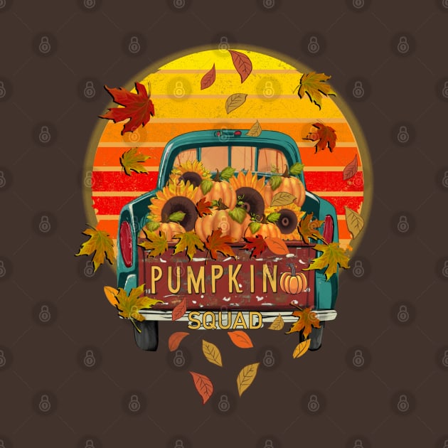 Fall Pumpkin Truck Autumn Pumpkin Squad by tamdevo1
