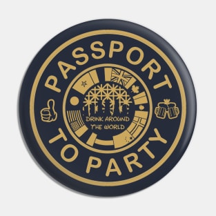 Drink Around The World Passport To Party Pin