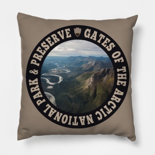 Gates of the Arctic National Park & Preserve circle Pillow