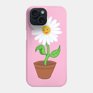 Smiling Daisy Flower Girl Phone Case