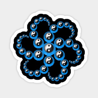 Yin Yang Design - Turquoise Color Magnet