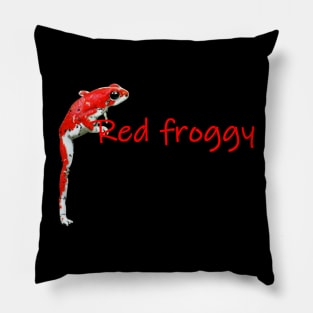 Red froggy Pillow